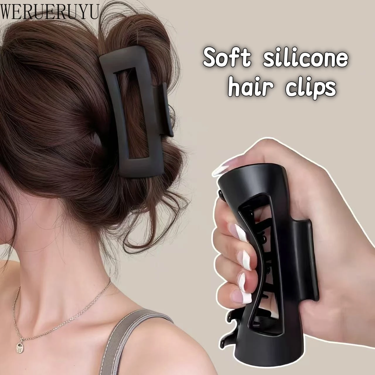 

Мягкие силиконовые заколки для волос для женщин, прическа, аксессуары для волос, корейская мода, элегантная заколка в виде акулы, новинка для девочек