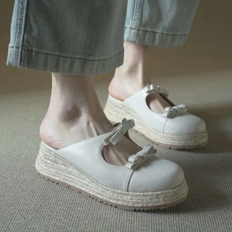 Metallic Mary Jane Mules for W - Espadrille Slip On recension och pris