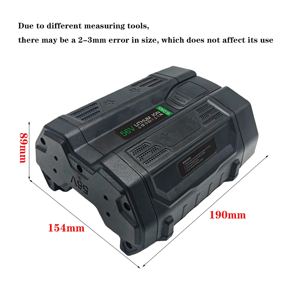 56V 10000mAh Replacement Battery, Compatible for EGO BA2800 BA2800T BA4200 BA4200T BA1400 Series Power Tools