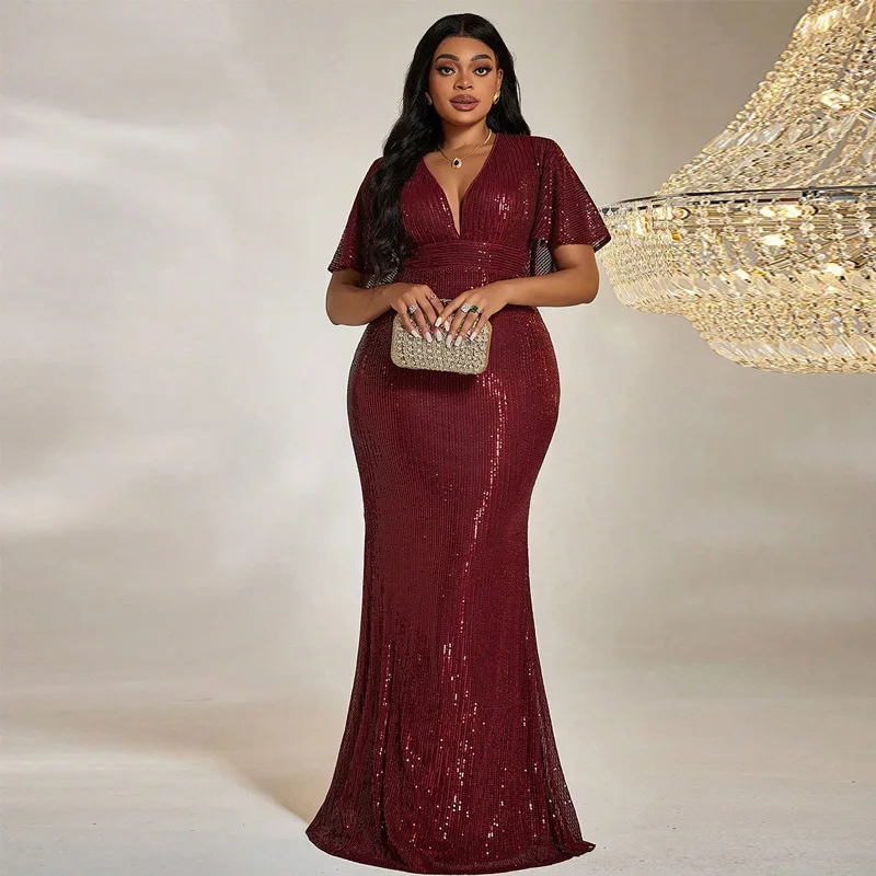 Seksowna sukienka bodycon z dekoltem w serek, długa, błyszcząca, w dużych rozmiarach, suknia doktorska, spódnica w kształcie litery A z wysokim stanem, delikatna, bez rękawów, z tkaniny trikotowej...
