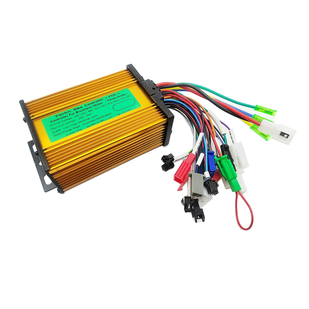Intelligent Brushless Sine Wave Controller 36V 48V 60V 72V 20A 25A 350W-500W for Electric Bike/Scooter/Brushless Motor
