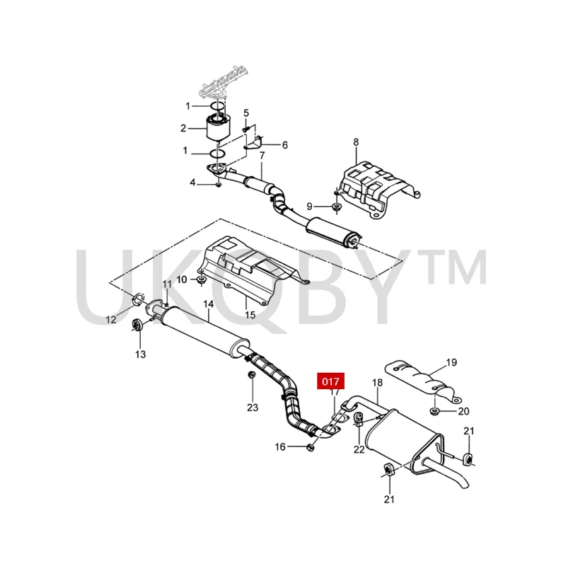 96536925 Suitable for Bu ic k Ex ce ll e Muffler interface pad and exhaust pipe pad