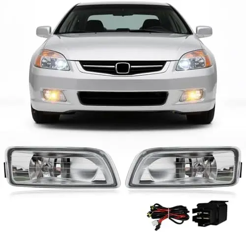 

Комплект противотуманных фар для Honda Accord 2003-2007 и Acura TL 2004-2008 – галогенный комплект с прозрачными линзами и проводкой