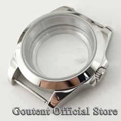 Goutent Silver Sapphire Glass 36mm 39mm Men's Watch Case Fit NH34 NH35 NH36 ETA2824 PT5000 ST2130 Movement