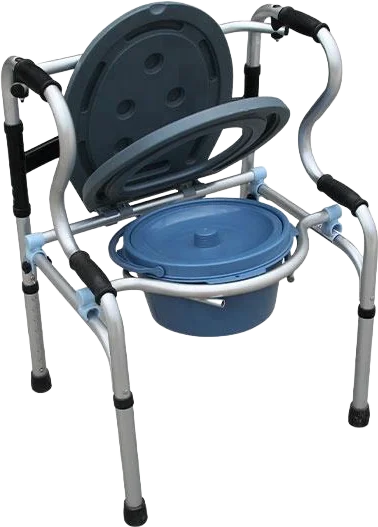 معدات إعادة التأهيل الطبي إطار من الألومنيوم أدوات المشي كرسي صوان قابل للطي مشاية متعددة الوظائف #3