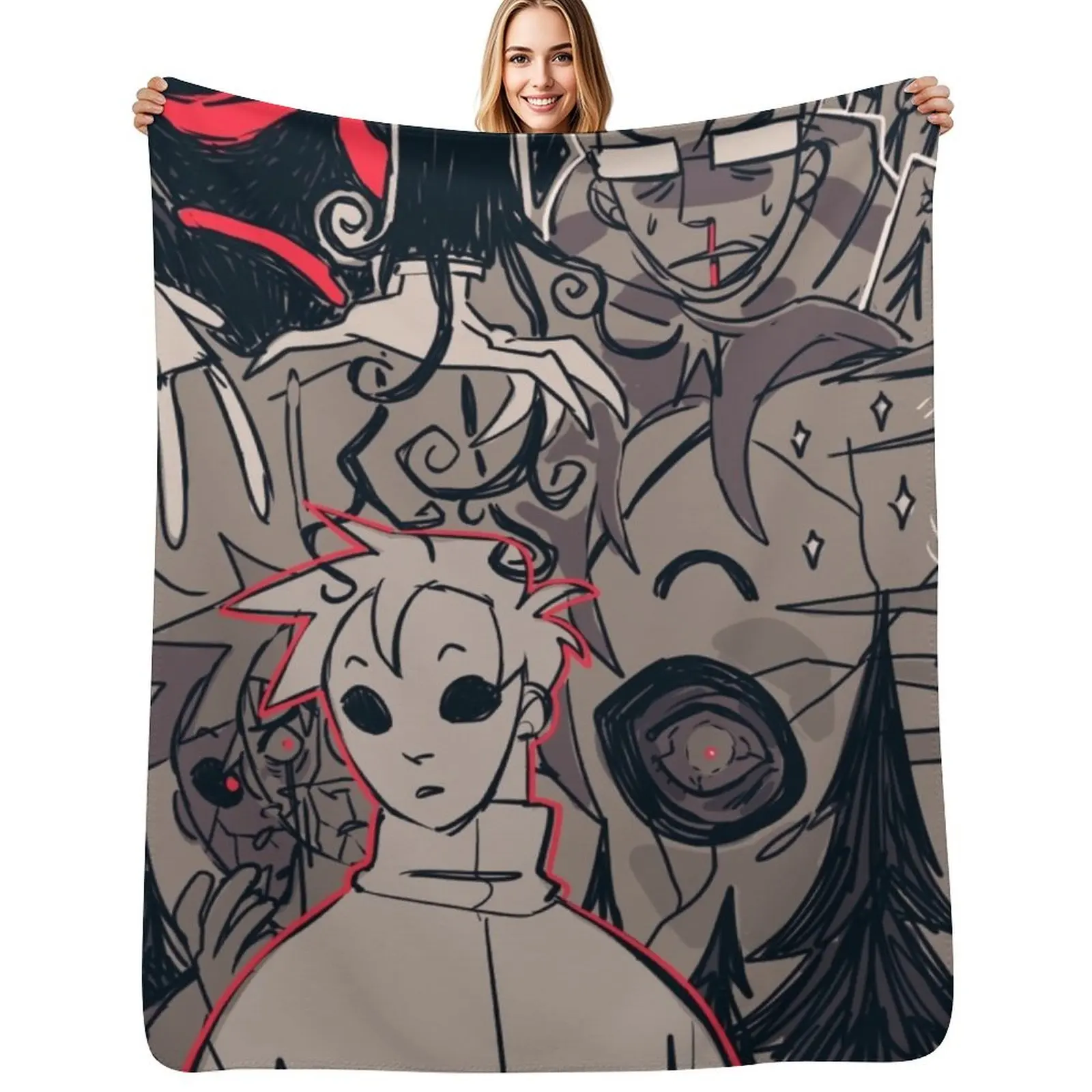 marble hornets Throw Blanket Warm Thin Sofa Throw Sofa Quilt wednesday valentine gift ideas Blankets