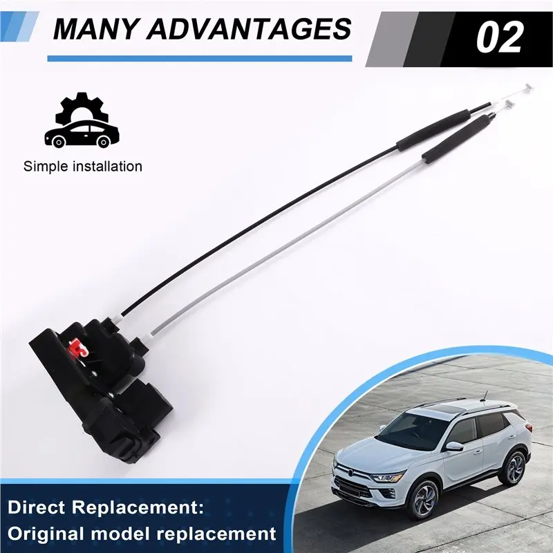Central Motor Lock Actuator Front Door Lock Mechanism Assembly For Ssangyong Korando C Actyon 2011-2019