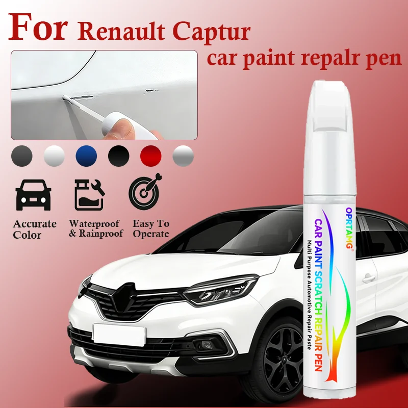 

Ручка-корректор для ремонта лакокрасочного покрытия Renault Captur 2022-2025 CMF-CD, средство для удаления царапин, аксессуары для авто, черный, белый, синий, красный, серый