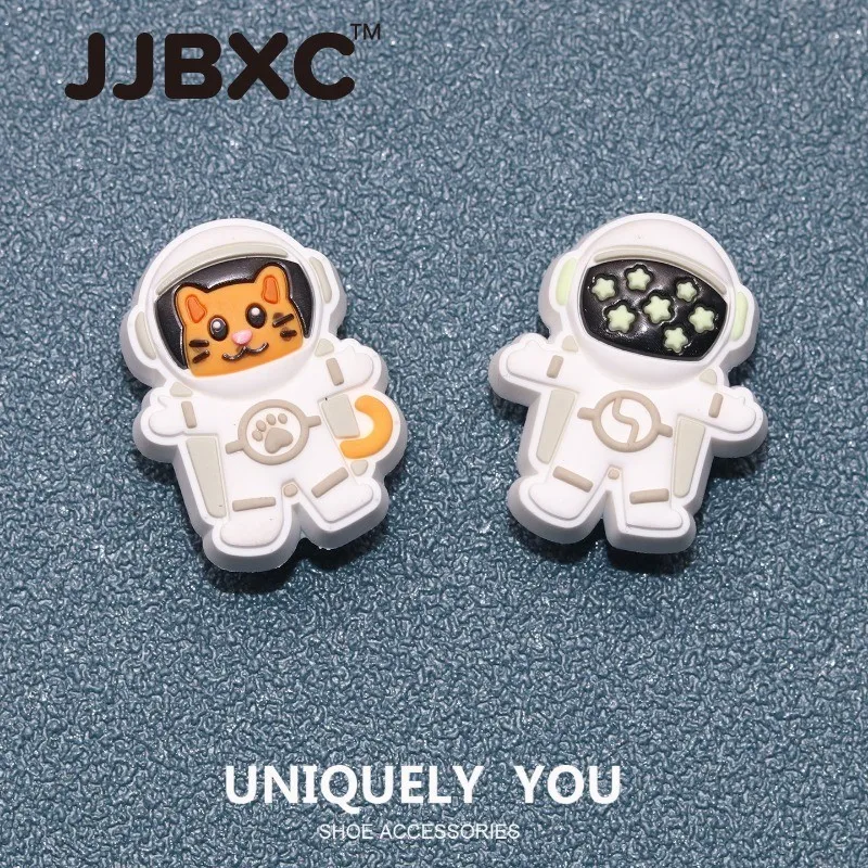 JJBXC CHARM Shoe Buckle cross Shoe Accessories Cat Astronaut DIY Fashion Shoes Accessories