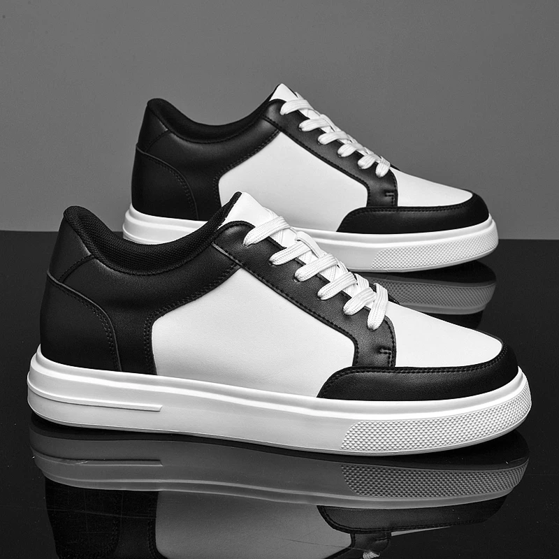 

Men Height Increasing Fashionable Casual Board Shoes Breathable Durable for Commuting Niche Design Sense Youthful Sports Shoes
