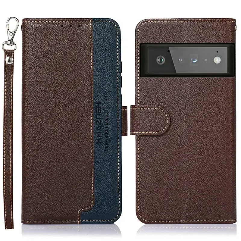 

Pop RFID Leather Shield For Google Pixel 10 9 Pro XL 8 7A 6A 5G Flip Case Texture Book Skin Funda Pixel 8 7 6 A 8A Flip Cover Ca
