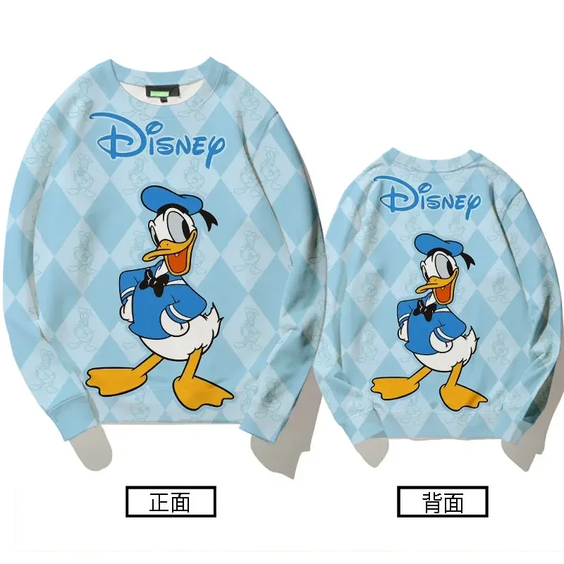 Donald Duck Daisy Duck sweater Pantsuits womens round neck autumn winter tide brand loose clothes Disney cartoon   anime hoodie