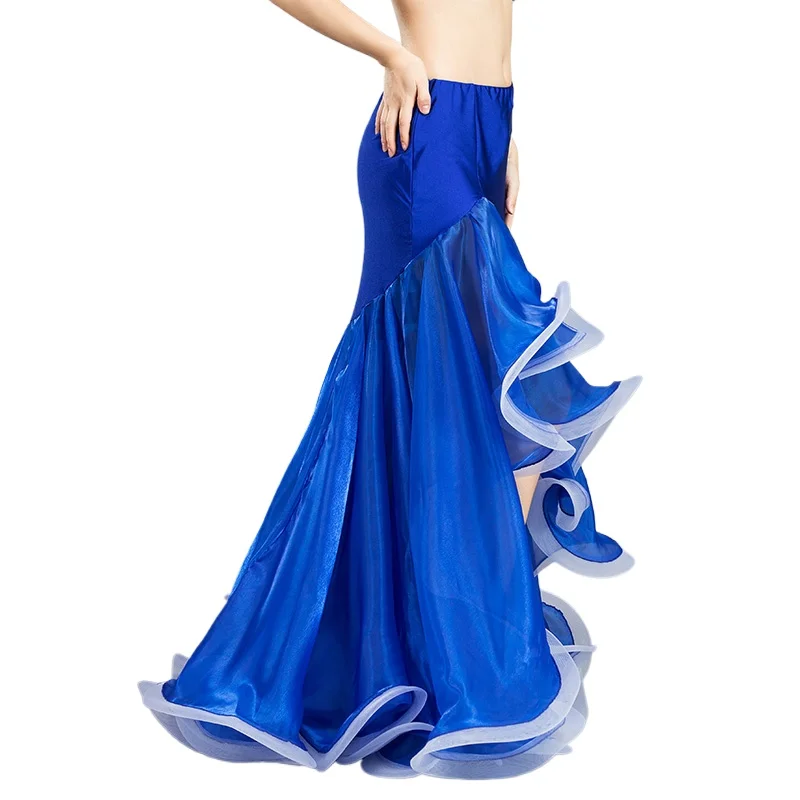 

2024 New Woman Belly Dance Skirt Sexy Hip Fishtail Belly Dance Skirt 6809
