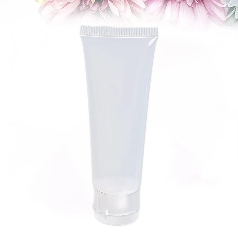 

50ml Refillable Travel Bottles Portable Squeezable Plastic Tubes for Serums Lotions Moisturizers Body Wash Containers Reusable