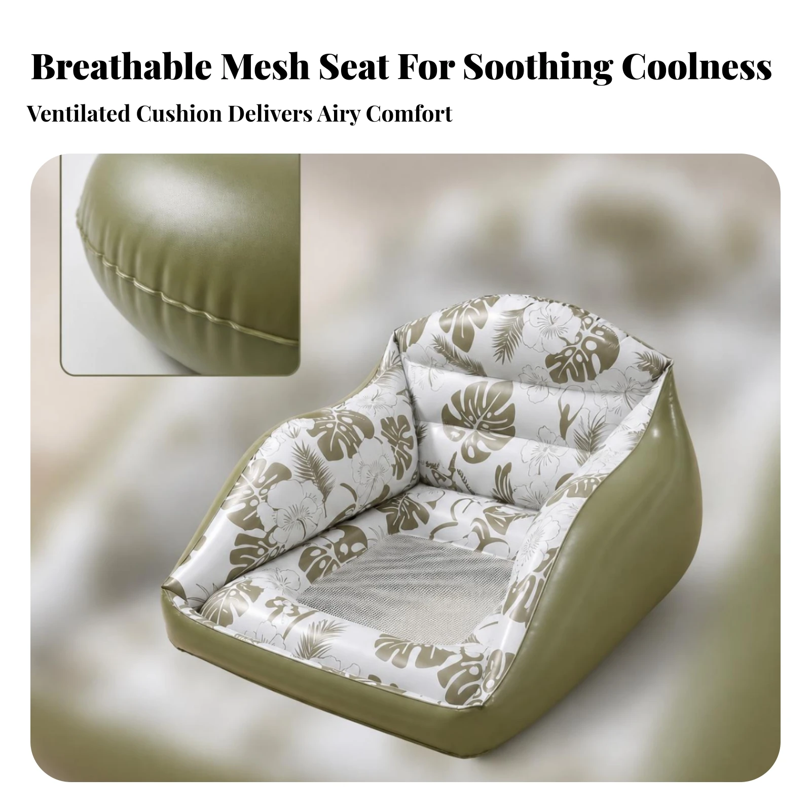 

Inflatable Water Sofa Anti-Leak Inflatable Pool Lounge Chair Pool Lounge Seat Welded Seams