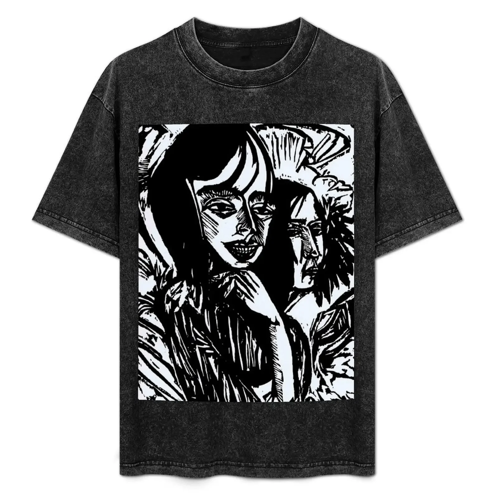 

Abstract Girls by Ernst Ludwig Kirchner T-Shirt Sweat Absorbing Sports Tee Shirt