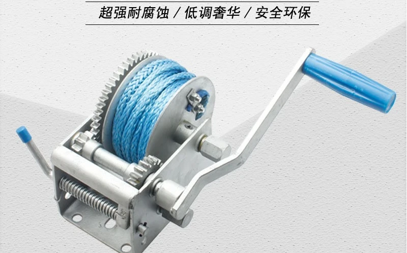 Hand winch 2200 pounds corrosion resistant