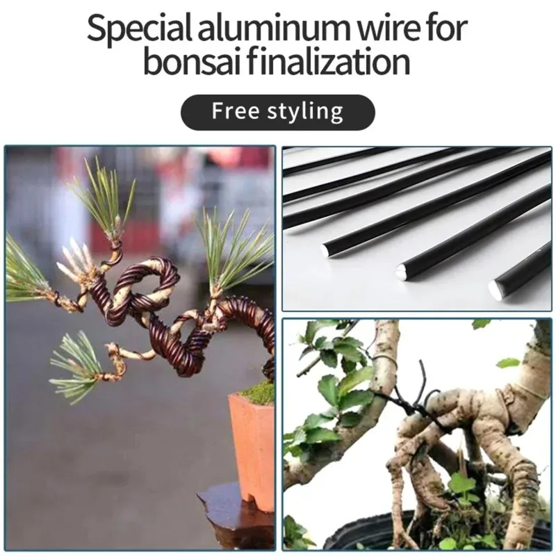 5m Bonsai Wire plant support Anodized Aluminum Bonsai Training Wire For Plant Shapes garden accessories 5 Sizes 1/1.5/2/2.5/3 mm