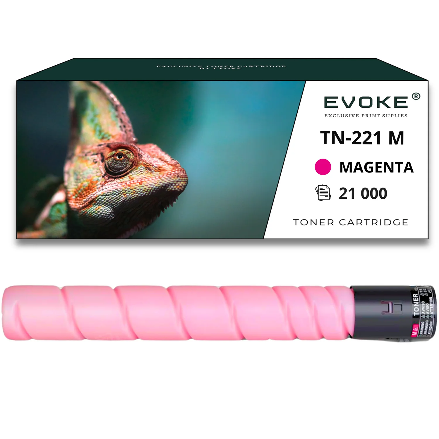 Evoke Compatibele Toner voor Konica Minolta Tn-221M Tn221M Tn-221 Tn221 Magenta 21000 Pagina's Minolta Bizhub C227 C287