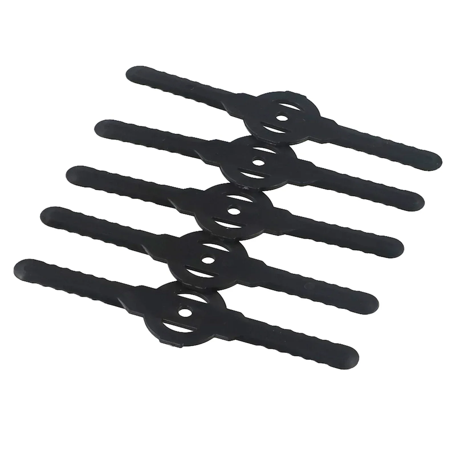 5Pcs 138mm گراس ٹرمر بلیڈ ہیڈز کی تبدیلی بلیک پلاسٹک لان موور برش کٹر بلیڈ گارڈن ٹول پارٹس