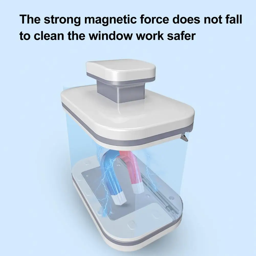 Powerful Magnetic Window Brush Double-sided Magnetic Car Windshield Tool with Anti-pinch Function for Powerful for Cars