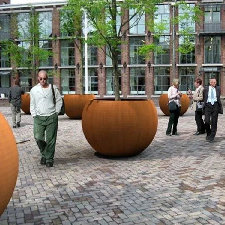 

#For Corten Steel Flower Pot Garden Decorative Customized flower pots for decorative garden