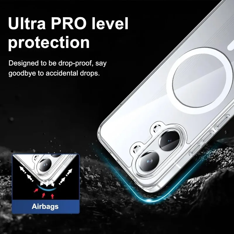 Für Magsafe Acryl-Hülle für Xiaomi POCO X8 Pro Max X8pro Magnetische Autohalterung Transparente Stoßfeste Handyhülle für Redmi Turbo5 Max – Detail 2