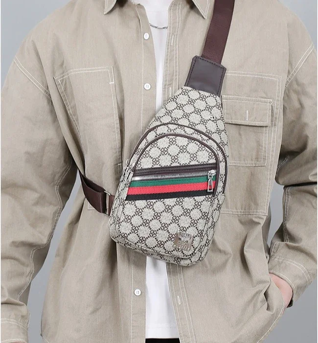 Universelle Multifunktionale Umhängetasche für Herren/Damen, Schulter-Crossover-Brusttasche, lässige Handtasche mit Kopfhörerfach – Detail 32
