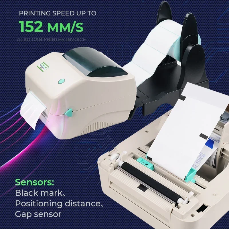 Winpal WP-F1 OEM Support 4x6 Label Printer Thermal Support USB BT Wifi Waybill Postage Printer For Barcode Labels