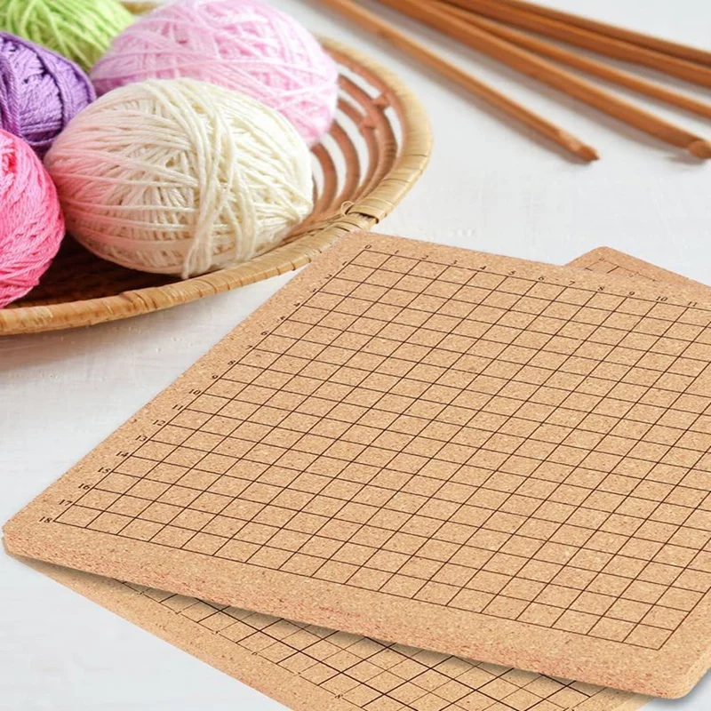 2Pcs Macrame Board With Grids With 100 T Pins Braiding Board Reusable Macrame Board For Braiding Bracelet Project