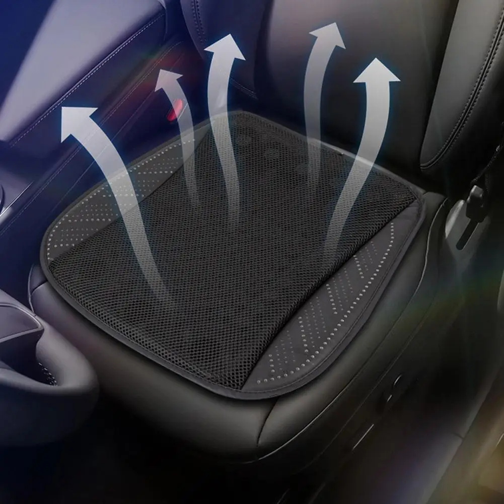 Summer Universal Car Cooling Cushion with 5/8 Fans, Three Wind Adjustment Cooled Chair Pad USB Seat Cushion Interior Accessories image 5