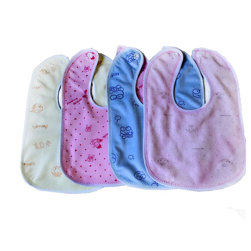 Newborn Toddler Infant Baby Boy Girl Bibs Waterproof Saliva Cartoon Towel