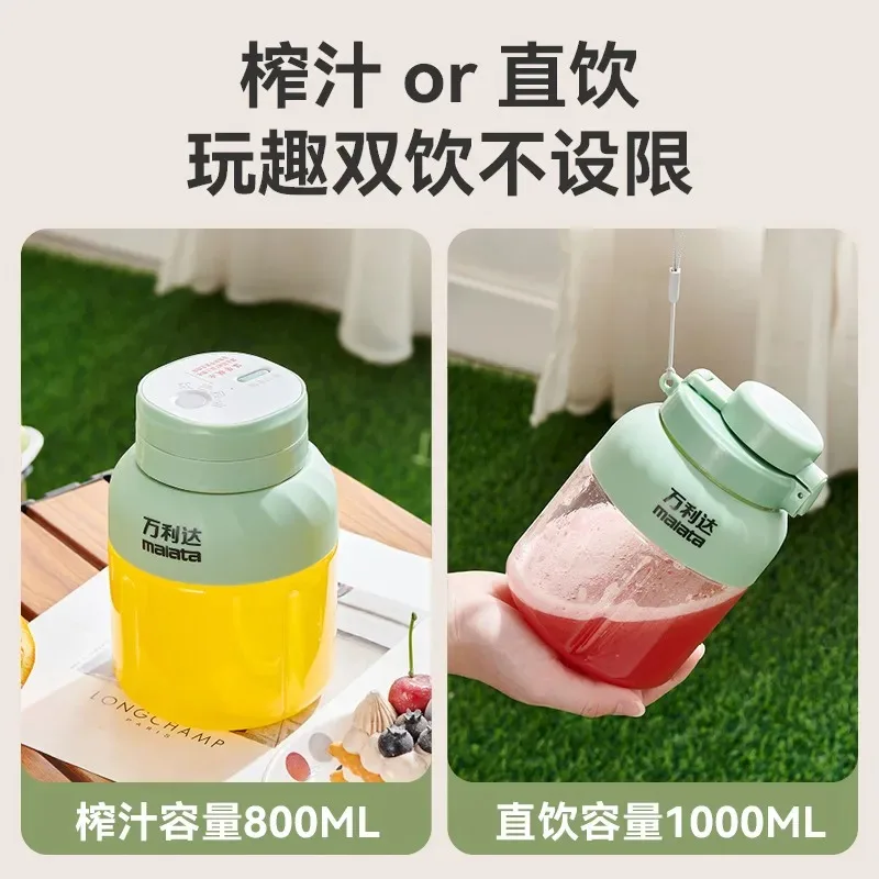 Customize2026Juicing Cup Large Capacity Wireless Charging Portable Juicer Multiple Functions Freshly Pressed Juice Crushed Ice J