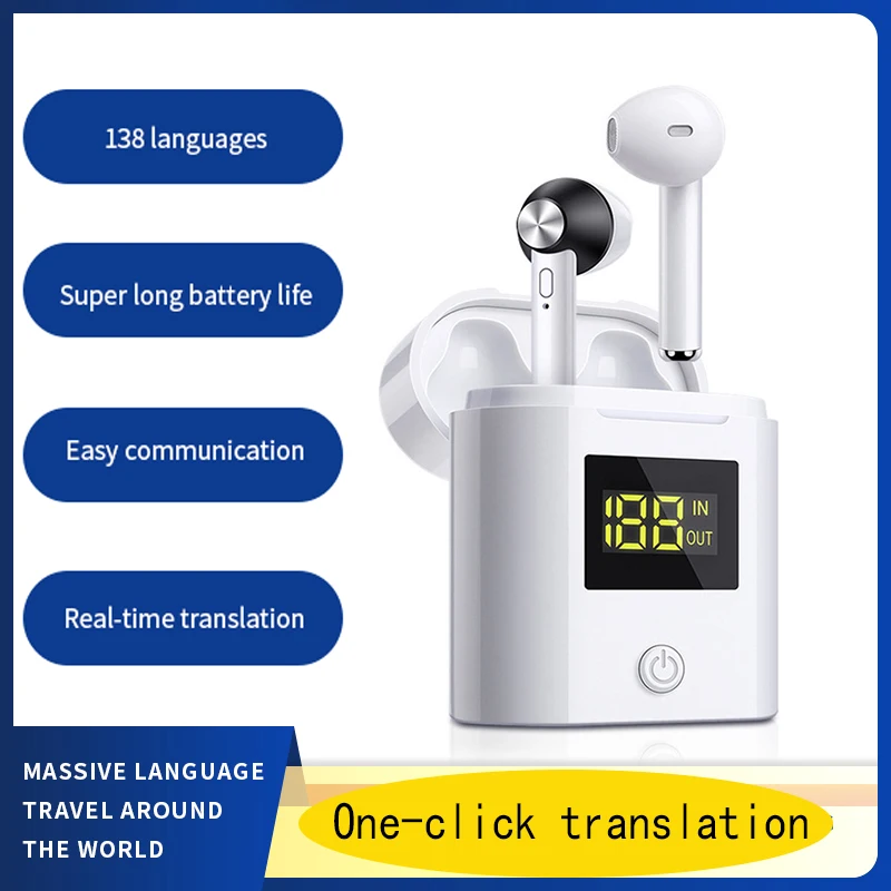 

Smart TWS Translation Headphones 138 Languages Instant Translate headset Voice Translator Wireless Bluetooth Translator Earphone