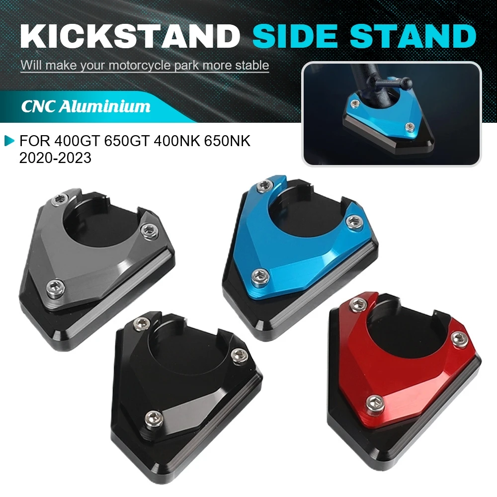 

Kickstand Motorcycle CNC Accessories Side Stand Extension Pad Support Plate Enlarge For CFMOTO 400GT 650GT 400NK 650NK 2020-2023