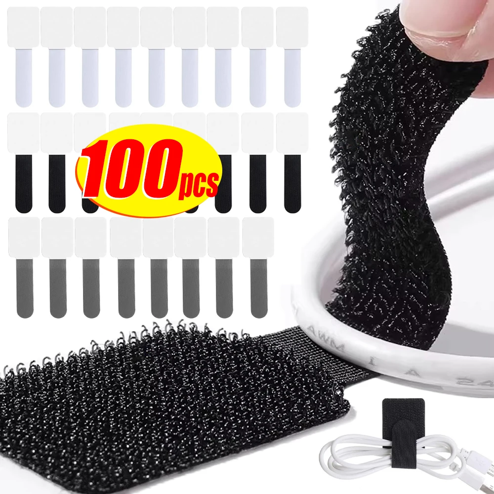 Self Adhesive Cable Ties Fastening Wire Organizer Cord Rope Portable Multi-purpose Data Cable Storage Tape Plant Fixation