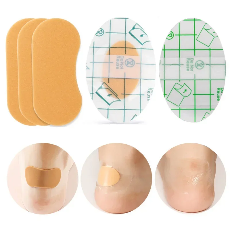 

2023 New Blister Plaster Adhesive Hydrocolloid Gel Blister Plaster Anti-wearing Heel Sticker Pedicure Patch Foot Care Tools Hot