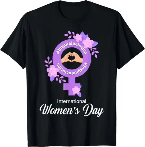  International Women's Day 2024 Inspire Inclusion Women T-Shirt S-3XL