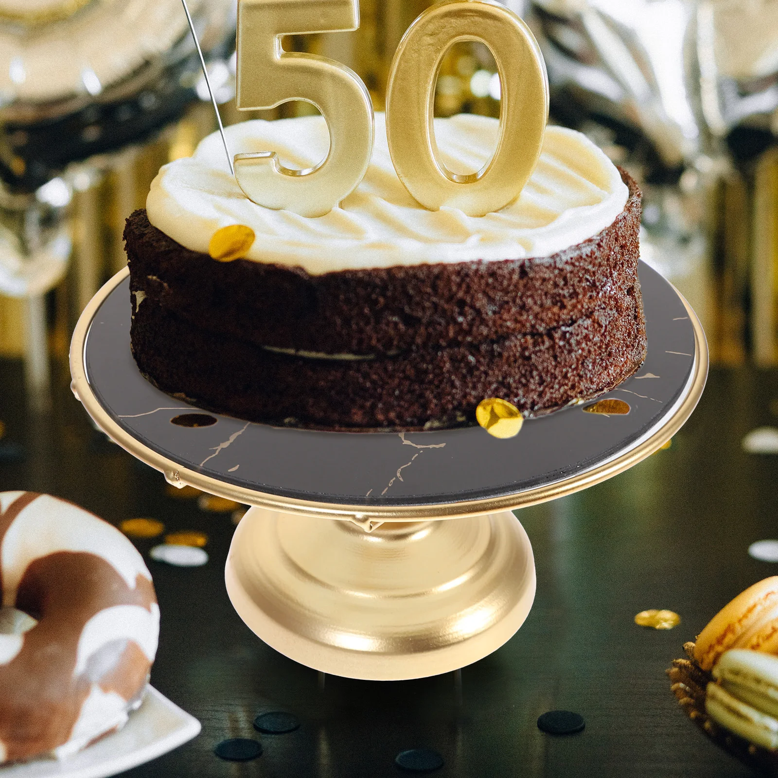 

Cake Tray Ornaments Home Decor Stand Display Decorative Holder Container Versatile for Party Dessert Iron Stands