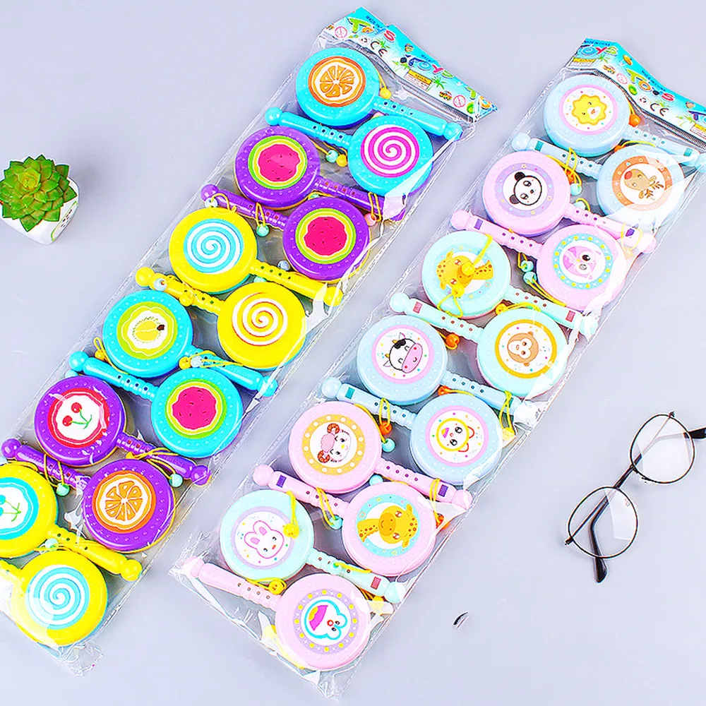 12 PCS Plastikowe grzechotki Kojące grzechotki dla dzieci Zabawki dla dzieci Pinata Wypchane prezenty urodzinowe dla dzieci