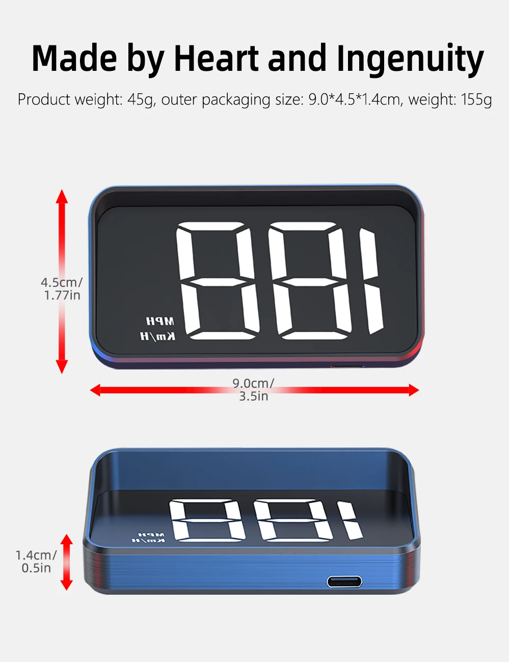 GPS Head-Up Display Auto Electronics HUD Projector Display M2 Digital Speedometer Car Accessories for All Car