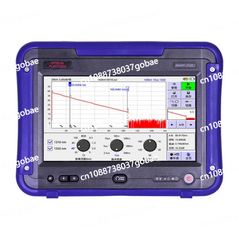 Caude CT650 Optical Time Domain Reflectometer OTDR Optical Cable Breakpoint Length Optical Fiber Attenuation Fault Tester