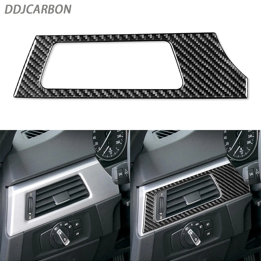 

For BMW 3 Series E90 2006-2008 Carbon Fiber Main Driver's Left Side Air Outlet Decorative Cover Car Interior Accessories Sticker