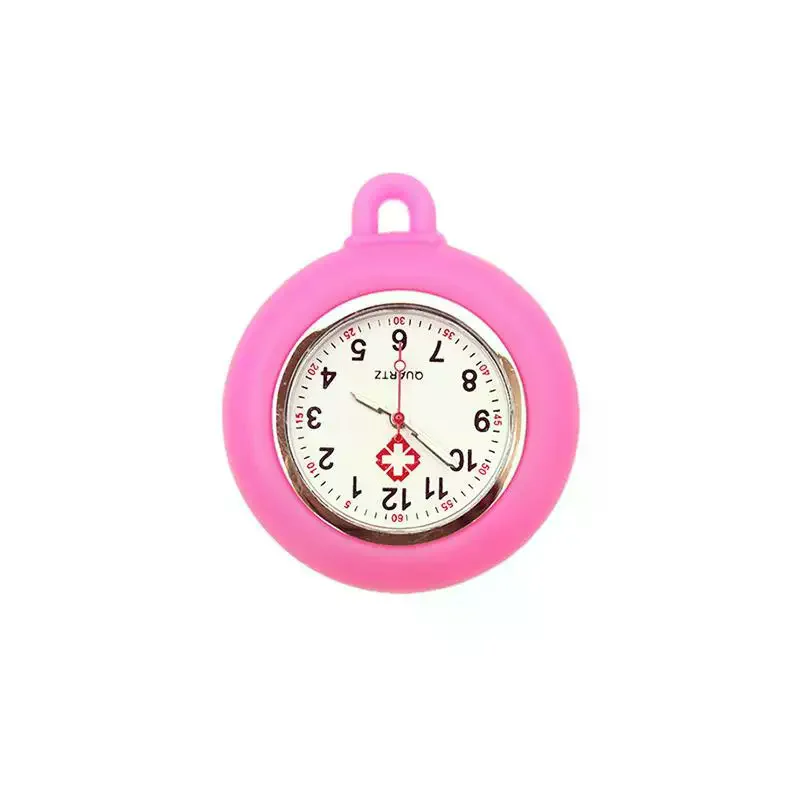 Colorful Silicone Pocket Watches, Nurse Doctor Badge Reel Parts & Lanyard Keychain Rope Accessories