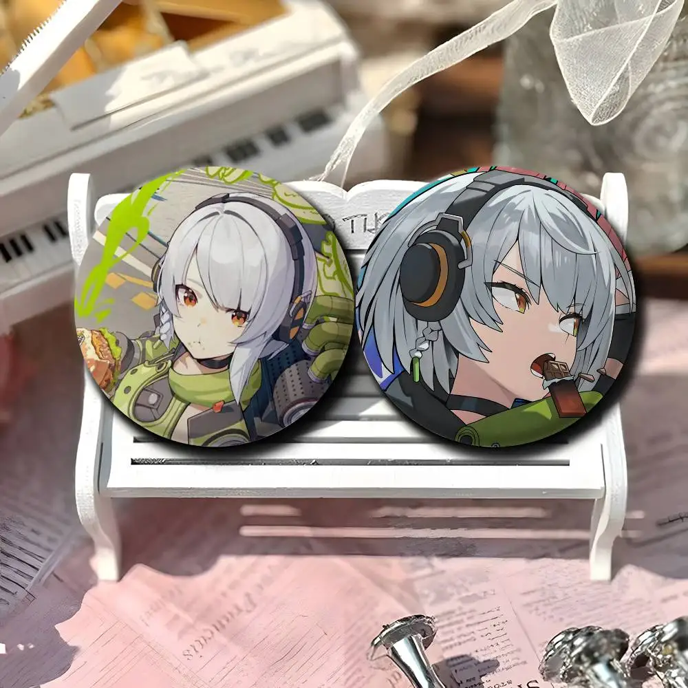 

Silver Soldier Anby Zzz Badges Round Exquisite Badge Brooches Creative Pins For Clothes Hat Backpack Gift Accessories