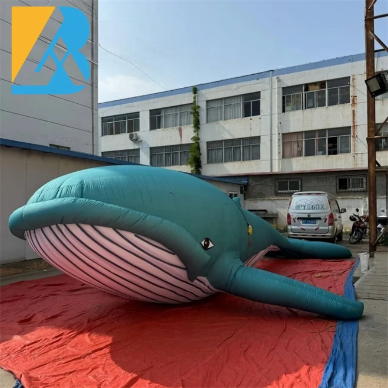 Customized Size Inflatable Sea Animals Inflatable Large Whale for 16th Birthday Backdrop Toys