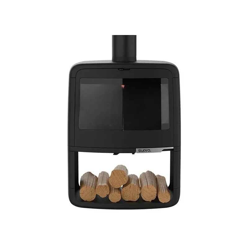 20031Ayh Real fire wood burning cast iron fireplace Villa B & B heating indoor independent decorative fireplace