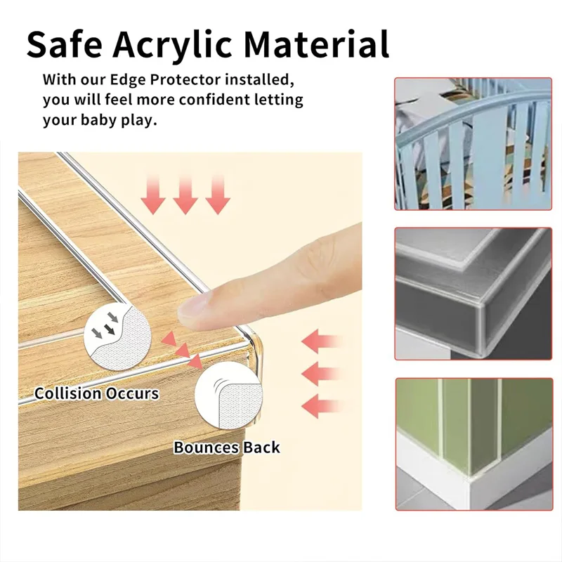 Transparent Nano Soft Single-Sided Tape, Strong, Residue-Free, Thickened, Anti-Collision for Doors and Windows, Windproof, Moist