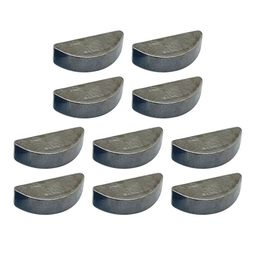 Professional 10PCS Metric Half Moon Shaft Drive Key Set Carbon Steel for Reliable Connection and Stress Minimization