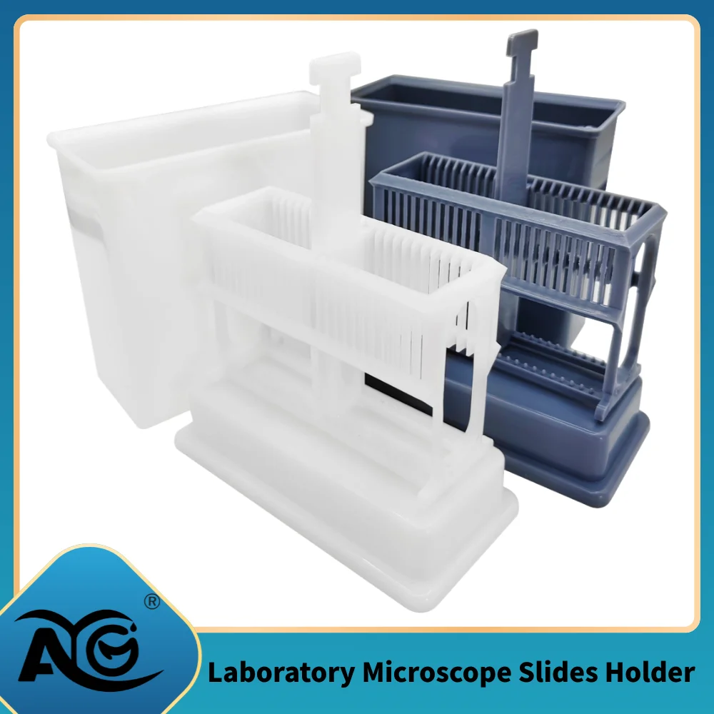 

Набор из 24 пластиковых многоразовых держателей для микроскопических предметных стекол, компактный, для лабораторного хранения